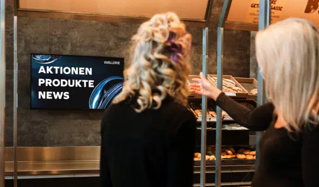 Foto von POS Screen von Wallerie bei SPAR Napetschnig