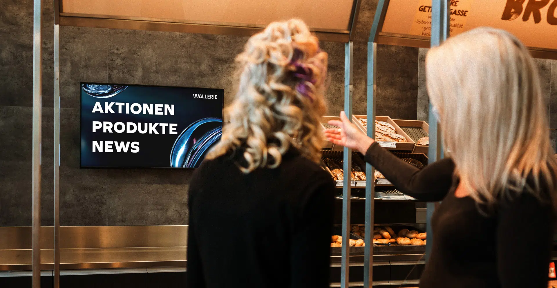 Foto von POS Screen von Wallerie bei SPAR Napetschnig